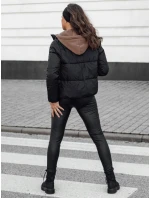 Dámská zimní péřová bunda s kapucí černá Dstreet model 21980636 - FashionStreet