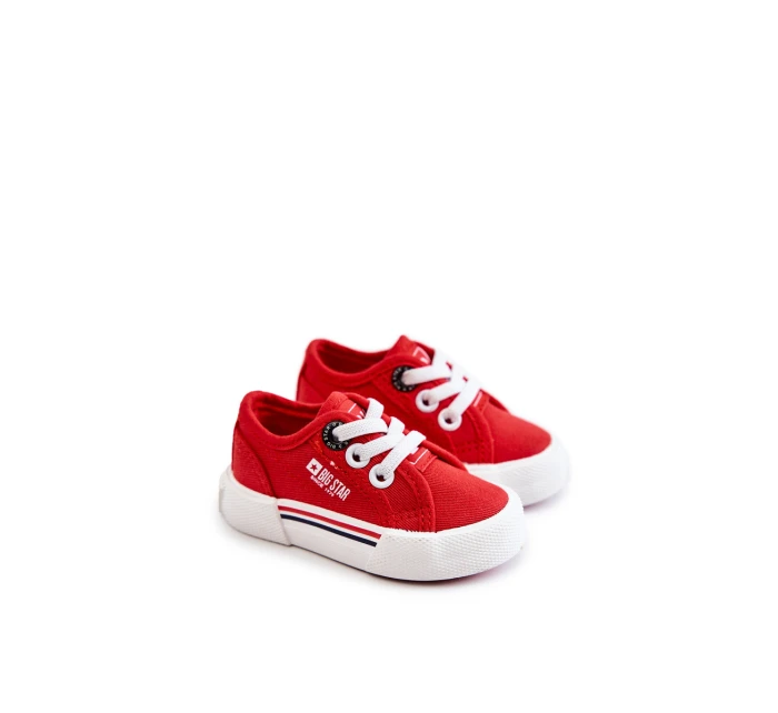 Dětské nízké tenisky Big Star model 21577003 Červená - Big Star Shoes Dětské nízké tenisky Big Star model 21577003 Červená - Big Star Shoes