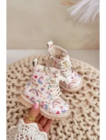 Dětské zateplené boty se zipem béžové model 21678604 - Boto