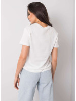 Dámské bílé bavlněné tričko