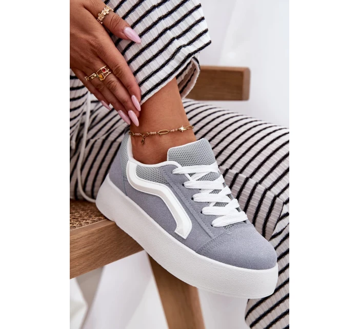 Dámské tenisky na platformě – modré Tellnira Dámské tenisky na platformě – modré Tellnira