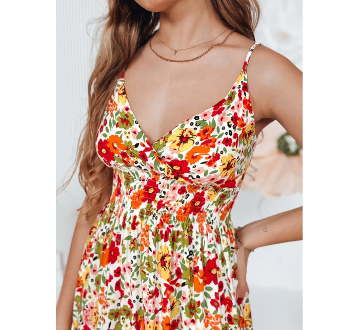 FLOWMISS bílé květinové maxi šaty FashionStreet EY2629