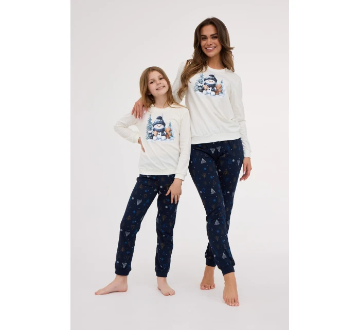 Cornette Young Girl pyžamo 978/189 Snowy Day length/r Christmas 134-164 Cornette Young Girl pyžamo 978/189 Snowy Day length/r Christmas 134-164