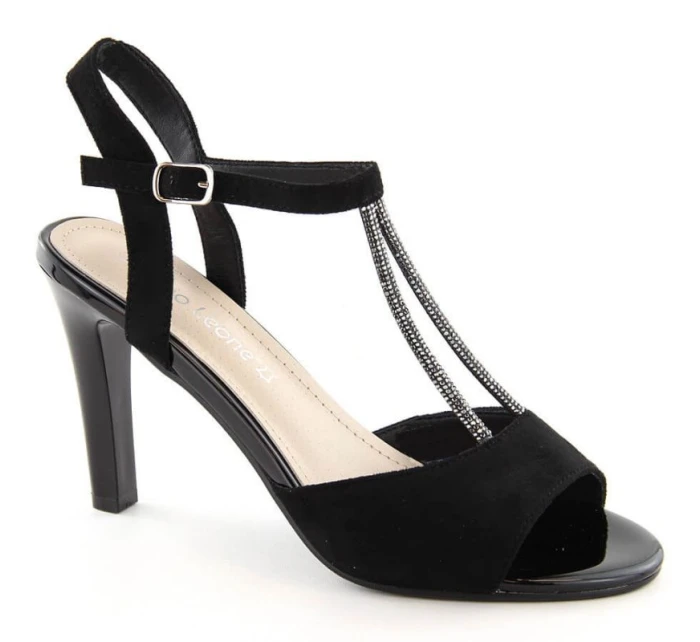 Černé semišové sandály W model 19907355 - SERGIO LEONE