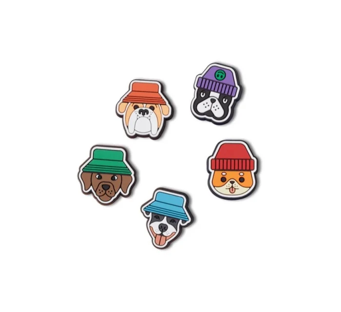 Crocs Jibbitz™ Dogs In Hats 5 Pack pin 10012184