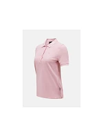 Dámské tričko PEAK PERFORMANCE W Classic Cotton Polo, růžová barva Dámské tričko PEAK PERFORMANCE W Classic Cotton Polo, růžová barva