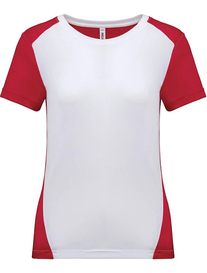 Kariban ProAct PA 4015 Dámské kontrastní sportovní tričko 20.4015 white/red Kariban ProAct PA 4015 Dámské kontrastní sportovní tričko 20.4015 white/red