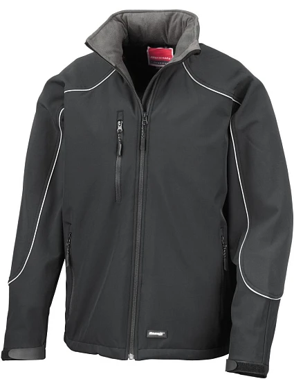 Result R 118X 3-vrstvá softshell bunda "IceFell" s kapucí 30.118X all black Result R 118X 3-vrstvá softshell bunda "IceFell" s kapucí 30.118X all black