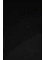 Zateplená mikina s bočními rozparky černá