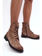 Pohodlné semišové zateplené boty světle hnědé Lemar model 21637637 - Boto