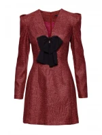 šaty s výstřihem do V bordó model 21295864 - Moe šaty s výstřihem do V bordó model 21295864 - Moe