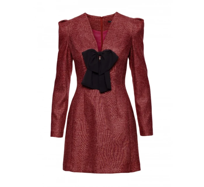 šaty s výstřihem do V bordó model 21295864 - Moe šaty s výstřihem do V bordó model 21295864 - Moe