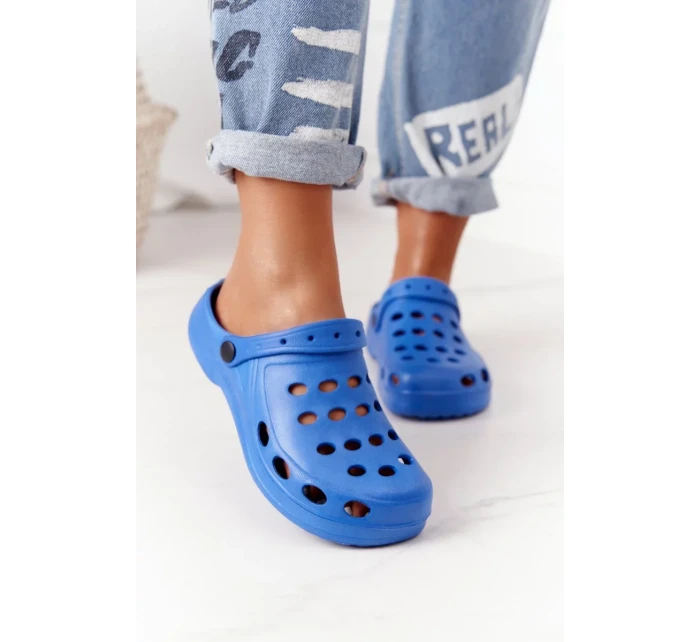 Dámské Nazouváky Modré Pěnové Crocsy EVA Dámské Nazouváky Modré Pěnové Crocsy EVA