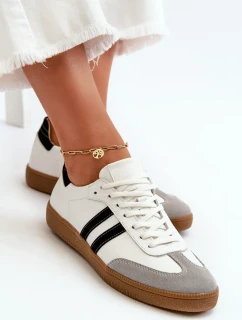 Dámské kožené nízké tenisky Zazoo bílé