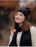 Dámský set šály a čepice Vuch Nurit Set Black Dámský set šály a čepice Vuch Nurit Set Black