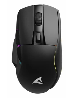 Skiller SGM50W RGB optická myš černá + stanice