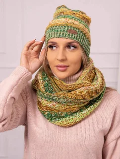 Dámská souprava s fleecem Felix K411 oranžová+zelená