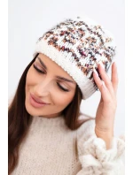 Dámská zimní vlněná čepice s ozdobnými krystalky K399 černá Dámská zimní vlněná čepice s ozdobnými krystalky K399 černá