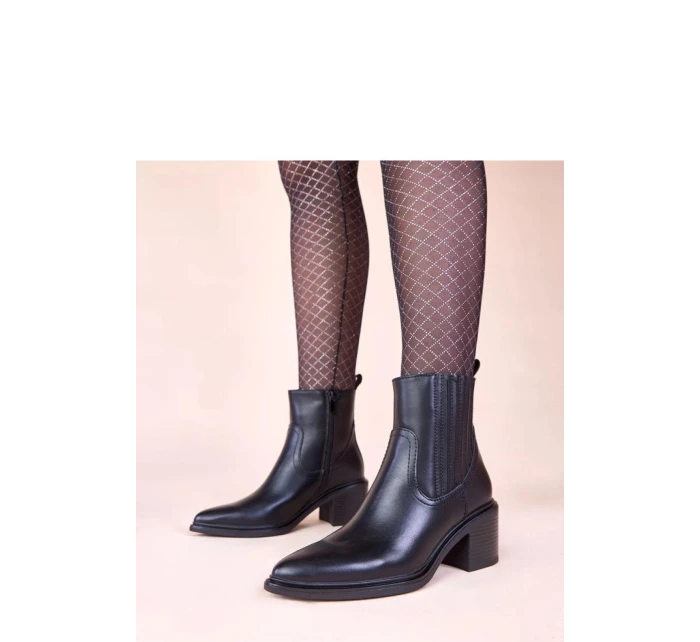 Boty na podpatku model 222368 Solea Boty na podpatku model 222368 Solea