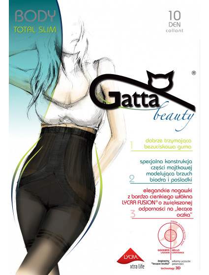 Punčochové kalhoty Gatta Body Totalslim Fusion 10 den