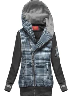 Tmavě mikina z různých spojených materiálů model 21299960 - LHD