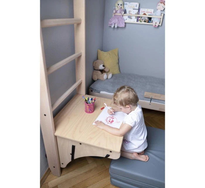 Žebřík s dřevěnou příčkou a příslušenstvím BENCHK 112+A204 dětské
