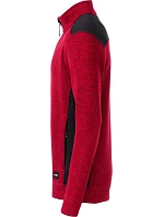 JN Pánská pracovní bunda pletený fleece Strong 02.0 red melange/black model 22492812 - Daiber JN Pánská pracovní bunda pletený fleece Strong 02.0 red melange/black model 22492812 - Daiber