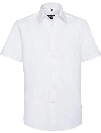 Russell Athletic 923M Košile Oxford s krátkým rukávem 11.923M white Russell Athletic 923M Košile Oxford s krátkým rukávem 11.923M white
