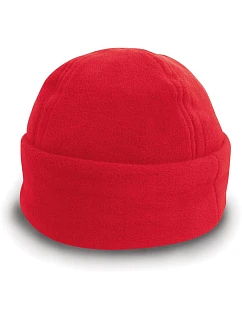 Result Headwear RC 141X Fleecová čepice s širokou manžetou 28.141X red