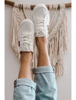 Dámské Krajkové Tenisky BIG STAR W274925 Bílé