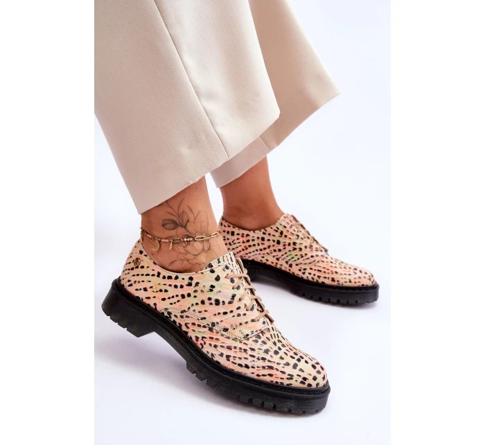 Dámské Kožené Boty Maciejka 04087-18 Oranžová a černá