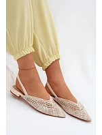 Dámské béžové ploché sandály model 22102865 - Boto