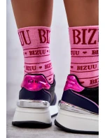 Dámská sportovní obuv na klínku GOE černé a Námořnická modrá Dámská sportovní obuv na klínku GOE černé a Námořnická modrá