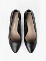 Luxusní  lodičky černé dámské na jehlovém podpatku