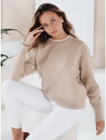 Dámský základní svetr beige Dstreet model 21990981 - FashionStreet