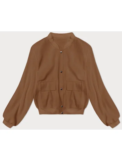 bunda typu "bomber" v karamelové barvě model 19742926 - MADE IN ITALY