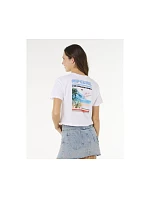 Dámské tričko RIP CURL Hayley O Crop Tee, bílé
