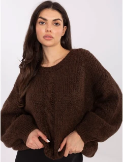 Sweter MI SW model 21766152 ciemny brązowy - FPrice