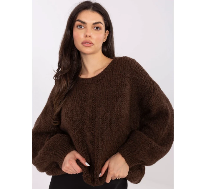 Jumper MI SW 1610.18 tmavě hnědý Jumper MI SW 1610.18 tmavě hnědý