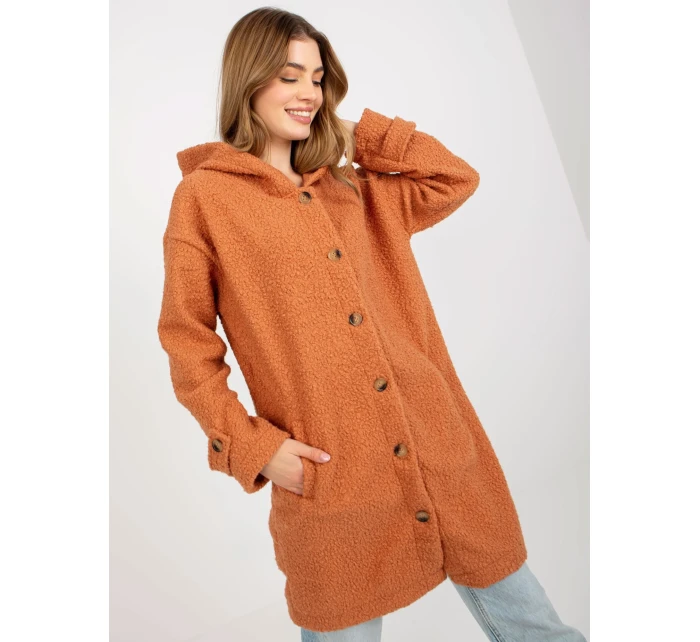 Dámský kabát RV PL 8449.98P tmavě oranžový Dámský kabát RV PL 8449.98P tmavě oranžový