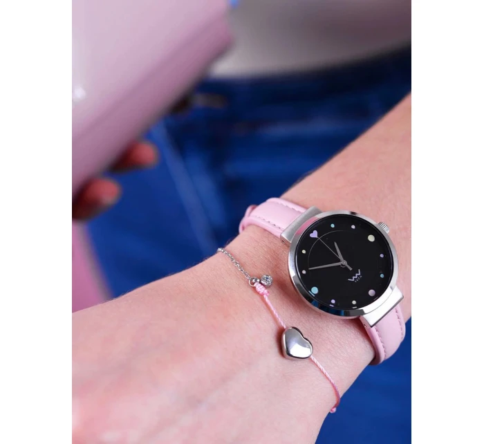 Náramek VUCH Shiny Heart Pink