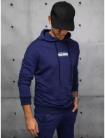 Pánské tmavě modré tepláky Dstreet AX0687 Pánské tmavě modré tepláky Dstreet AX0687