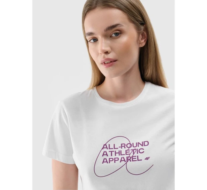 Dámské tričko s potiskem 4F 4FRSS24TTSHF2499-10S Dámské tričko s potiskem 4F 4FRSS24TTSHF2499-10S