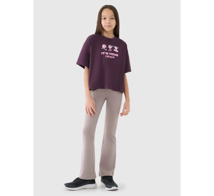 Dívčí oversize top s potiskem 4F 4FJRSS25TTSHF2587-50S Dívčí oversize top s potiskem 4F 4FJRSS25TTSHF2587-50S