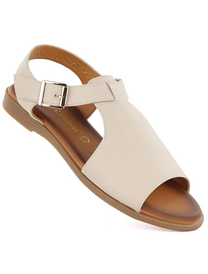 Dámské béžové kožené sandály Cambell 19391 Dámské béžové kožené sandály Cambell 19391