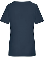 Dámské bio tričko s jemným žebrováním 02. navy model 22445956 - Daiber