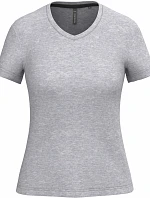 Kariban K 381 Dámské tričko s výstřihem do V 20.K381 oxford grey