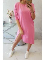 Sukienka oversize jasno różowa Sukienka oversize jasno różowa