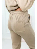 Izolovaná souprava s výšivkou Los Angeles světle béžová