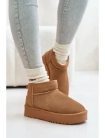 Dámské Velurové Sněhule Na Platformě Camel model 21670462 - Boto Dámské Velurové Sněhule Na Platformě Camel model 21670462 - Boto